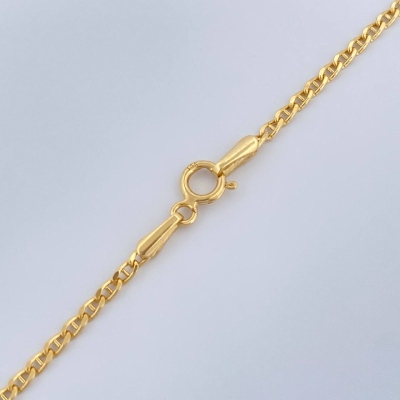 Flat Mariner Chain 1.95gr / 17.7in / 18K Gold +3 $