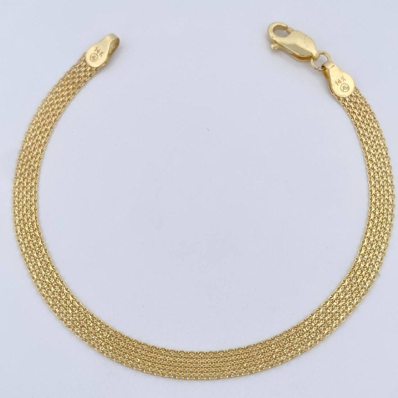 China Bracelet 3.15gr / 7.3in / 14K Gold +1 Italy &