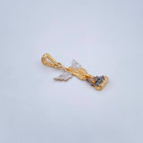 San Miguel Pendant 1.8gr / 1.1in / Three 18K Golds $