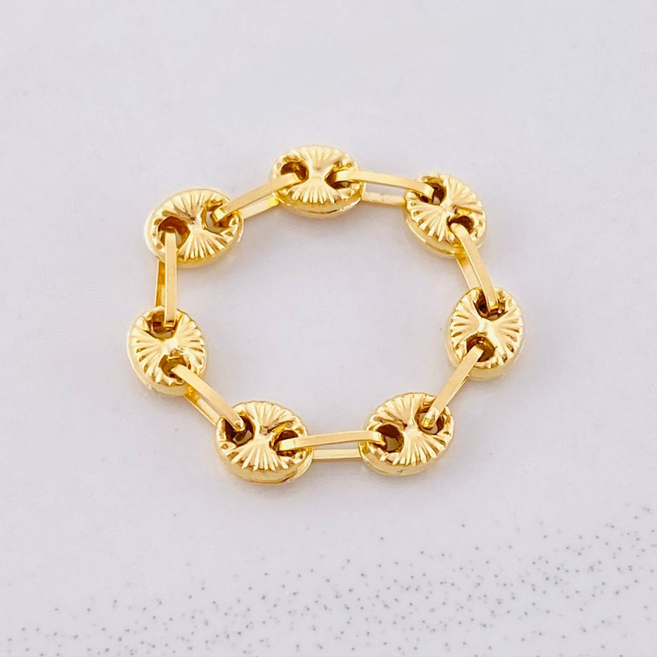 Anillo GC Diamantada 0.75g / T3 3/4 Oro Amarillo 18K
