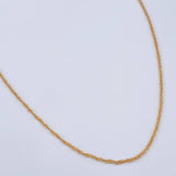 Singapore Chain 0.8gr / 15.7in / 18K Gold +3$