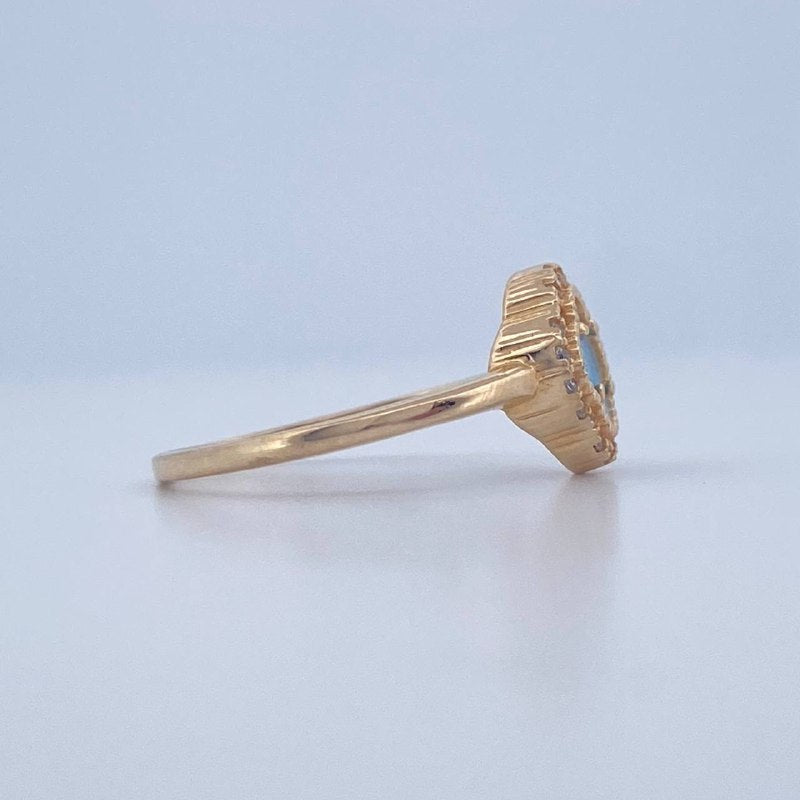 Anillo Trebol 2.65gr / T8 / Oro Amarillo 18K &
