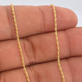 Rope Chain 1.1gr / 23 1/2 in / 18K Gold +3 +