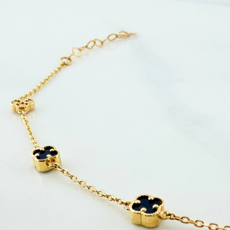 Clover Bracelet Classic Link 3.2 g / 8 1/2 in / 4.15 mm 18K Yellow Gold