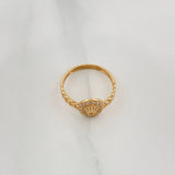 Cuban Crown Ring 1.9 g / T5 3/4 Yellow Gold 18K