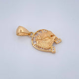 Horseshoe Horse Pendant 2.45gr / 1.0in / 18K Gold $