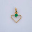 Heart Silhouette Pendant 0.35gr / 0.5in / 18K Gold +0$