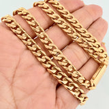 Cadena Cubana 13.65 g / 24 1/4 in / 6.6 mm Oro Amarillo 18K