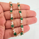 Pulso Tennis Cuatro Garras 13.45 g / 8 1/4 in Oro Amarillo 18K