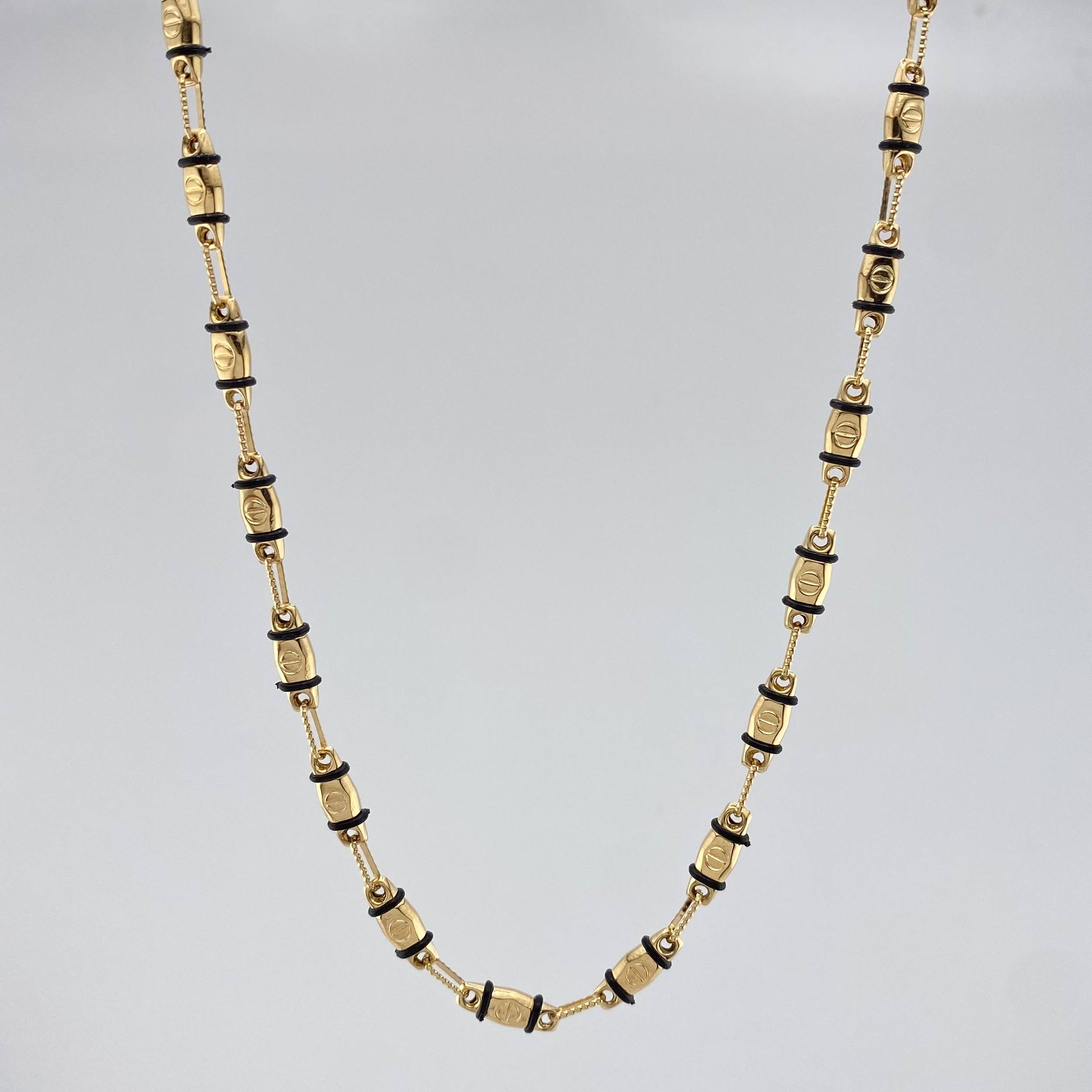 Rustic Screw Chain 12.05 g / 23 3/4 in / 3.95 mm 18K Yellow Gold