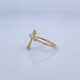 Cross Ring 1.75gr / Size 6 1/4 / 18K Gold &