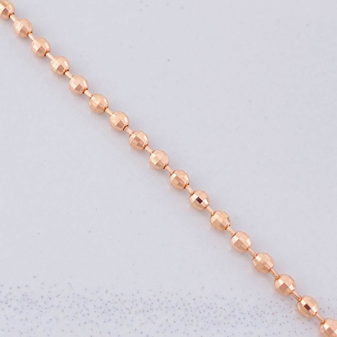 Cadena Militar 14.2g / 24 in / 2.9mm Oro Rosa 18K