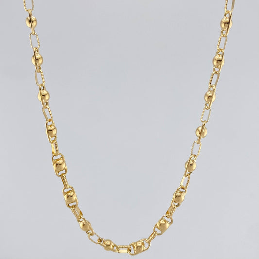 Cadena Rustica Burbuja 15.1 g / 24 3/4 in / 4.5 mm Oro Amarillo 18K