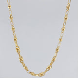 Rustic Bubble Chain 15.1 g / 24 3/4 in / 4.5 mm 18K Yellow Gold