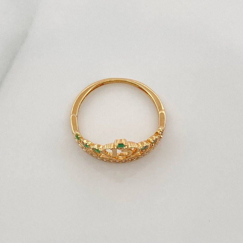 Ring 15´S Crown 1.7 g / T5 1/2 Yellow Gold 18K