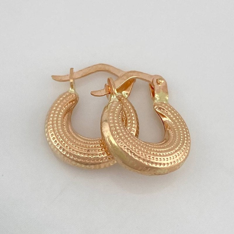 Candongas Salo 1.15 g / 1/2 in Oro Rosa 18K