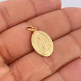 Pendant Virgin Milagrosa 1.05gr / 2.9cm / 18K Yellow Gold &