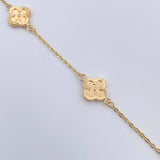 Bracelet Clover 3.5gr / 7.5in / 18K Gold &