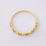 Intercalated Heart Ring 1.4g / T8 1/4 Yellow Gold 18K
