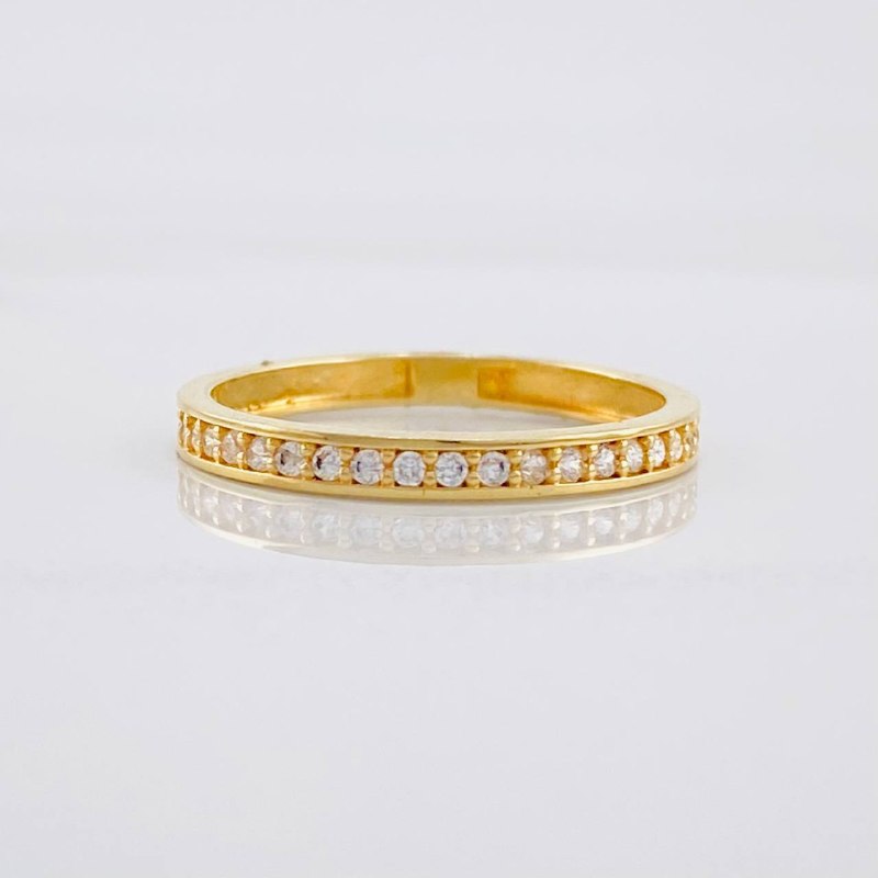 Anillo Carril 1.6g / T6 1/4 Oro Amarillo 18K