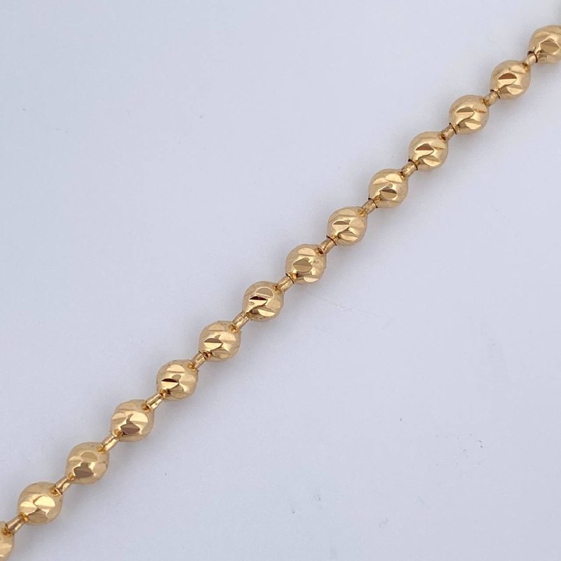 Military Bracelet 6.35gr / 21cm / 18K Yellow Gold &