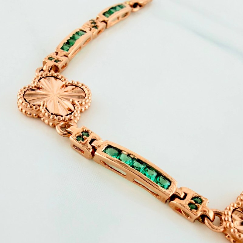 Clover Bracelet 10.45 g / 7 in / 3.4 mm 18K Rose Gold
