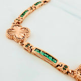 Clover Bracelet 10.45 g / 7 in / 3.4 mm 18K Rose Gold