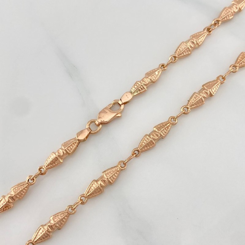 Cadena Rustica Dubai 15.3 g / 27 in / 4.15 mm Oro Rosa 18K