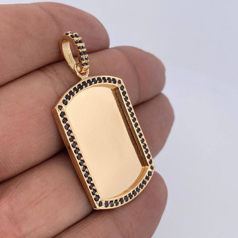 Pendant Plate 10gr / 4.8cm / 18K Gold $