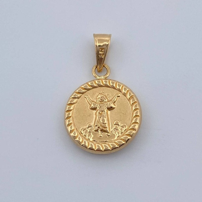 Divine Child Pendant 0.7gr / 3/4 in / 18K Gold