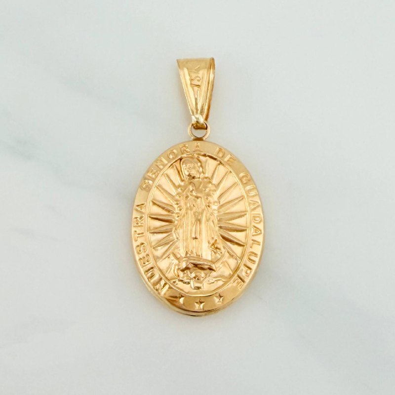 Pendant Virgin of Guadalupe 1.9 g / 1 1/4 in 18K Yellow Gold