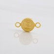 Charm Circle Letter B 0.45g / 1/2 in Yellow Gold 18K