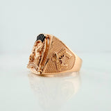 Horseshoe Ring Horses 9.05 g / T11 18K Rose Gold