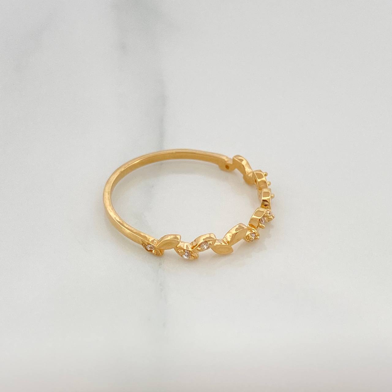 Leaf Ring 1.25 g / T6 3/4 Yellow Gold 18K