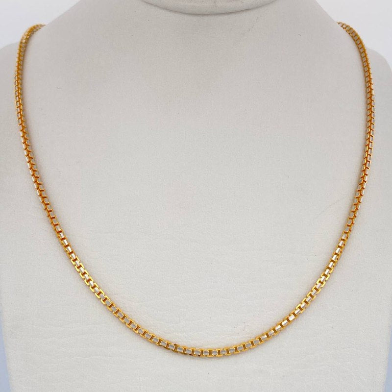 Venetian Chain 12.65gr / 19.7in / Two Tone Yellow White 18K +3$