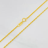 Cadena Lazo 1.1g / 24 in / 1.15mm Oro Amarillo 18K