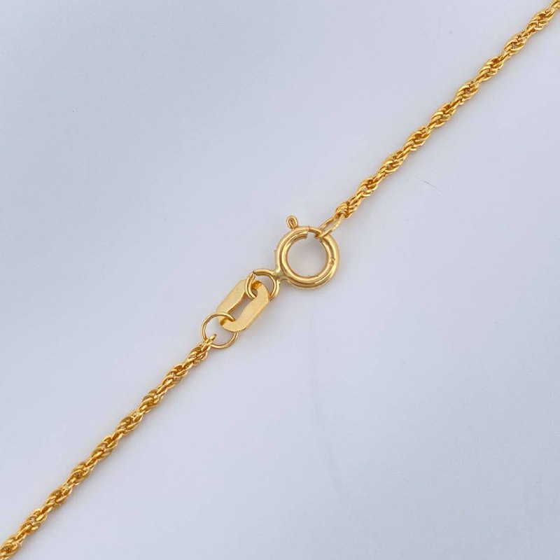 Rope Chain 0.95gr / 19.7in / 18K Gold +3 $