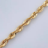 Rope Bracelet 2.7gr / 7 3/4 in / 14K Yellow Gold +3 Italy &