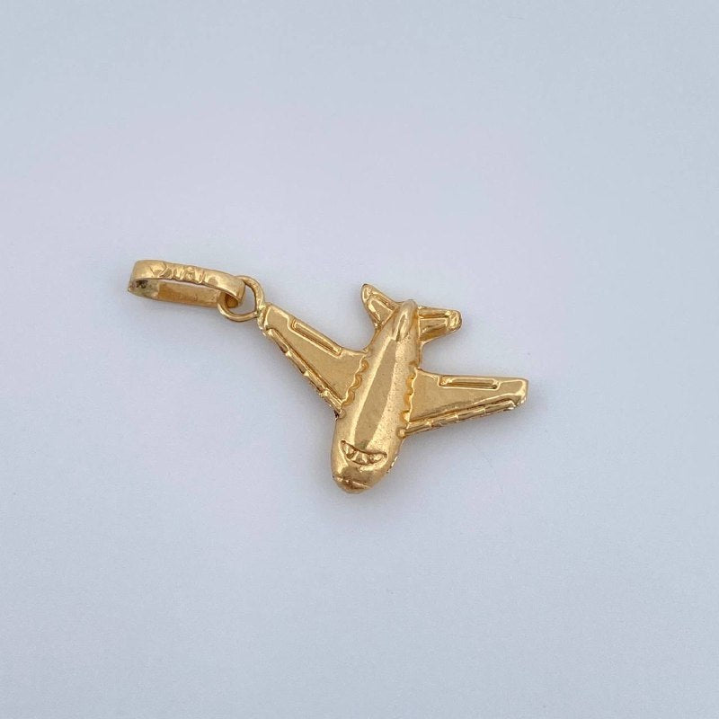 Pendant Airplane 0.55gr / 1in / 18K Gold