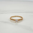 Anillo Solitario Churumbela 1.4gr / T5 1/2 / 3/4 in / Oro Amarillo 18K $