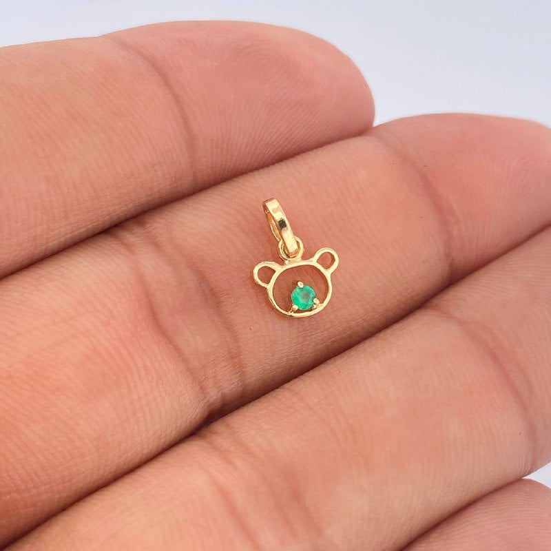 Dije Silueta Oso 0.3gr / 1/2 in / Oro Amarillo 18K $