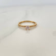 Anillo Solitario Churumbela 1.5gr / T6 / 1 in / Oro Amarillo 18K $