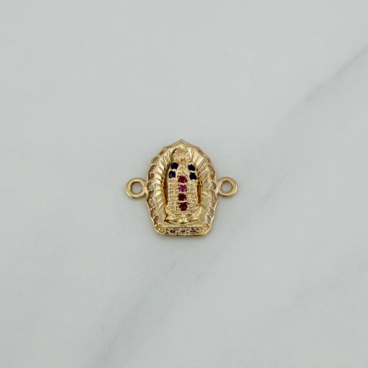 Virgin of Guadalupe Charm 1.1 g / 1/2 in 18K Yellow Gold