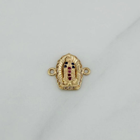 Virgin of Guadalupe Charm 1.1 g / 1/2 in 18K Yellow Gold