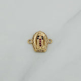 Virgin of Guadalupe Charm 1.1 g / 1/2 in 18K Yellow Gold