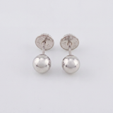 Topos Bola 0.7gr / 6mm Lisa Oro Blanco 18K &