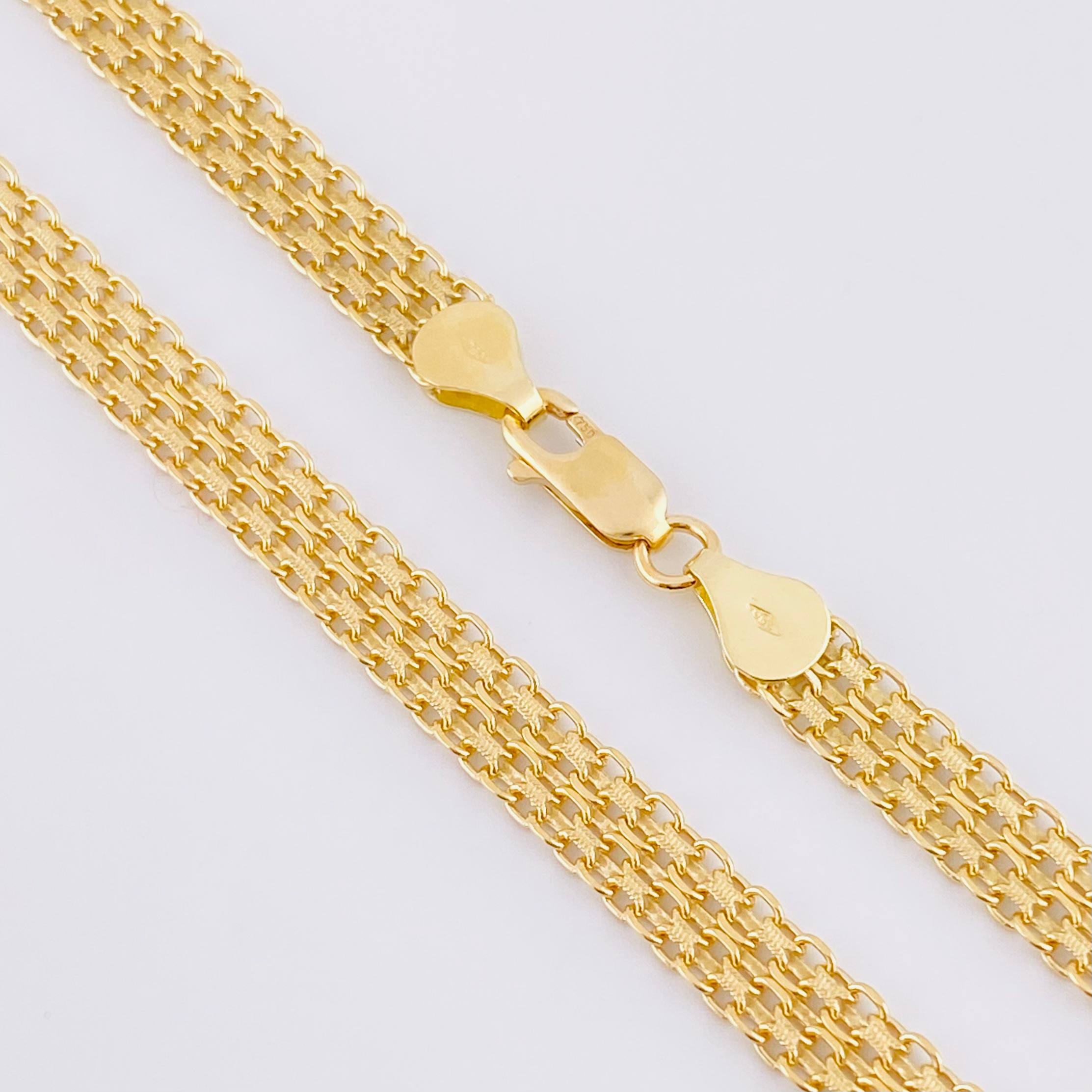 Bismark Chain 23.9g / 24 in / 6.25mm Yellow Gold 18K