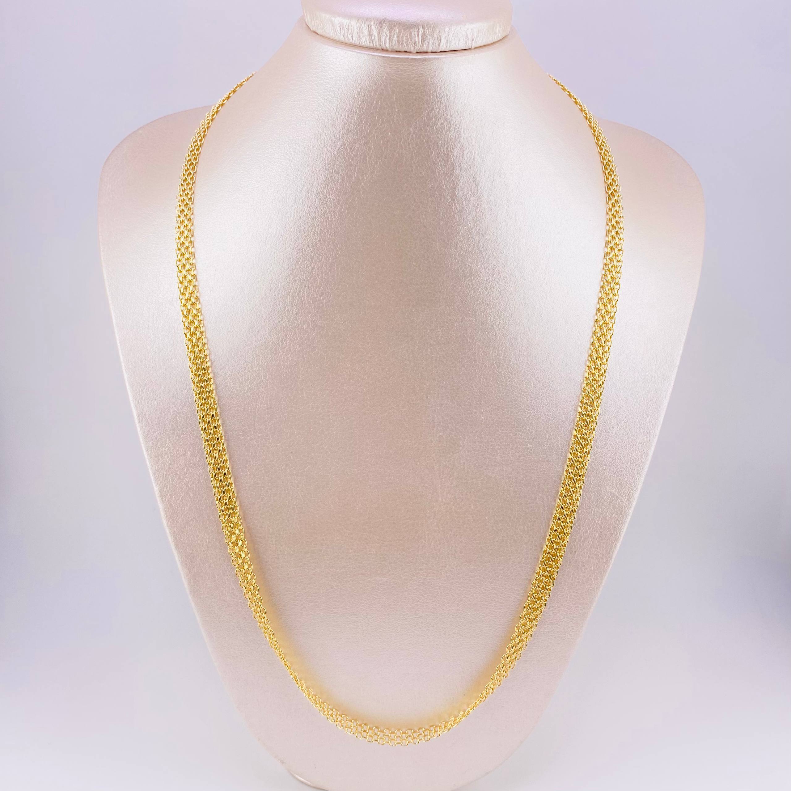 Bismark Chain 23.9g / 24 in / 6.25mm Yellow Gold 18K