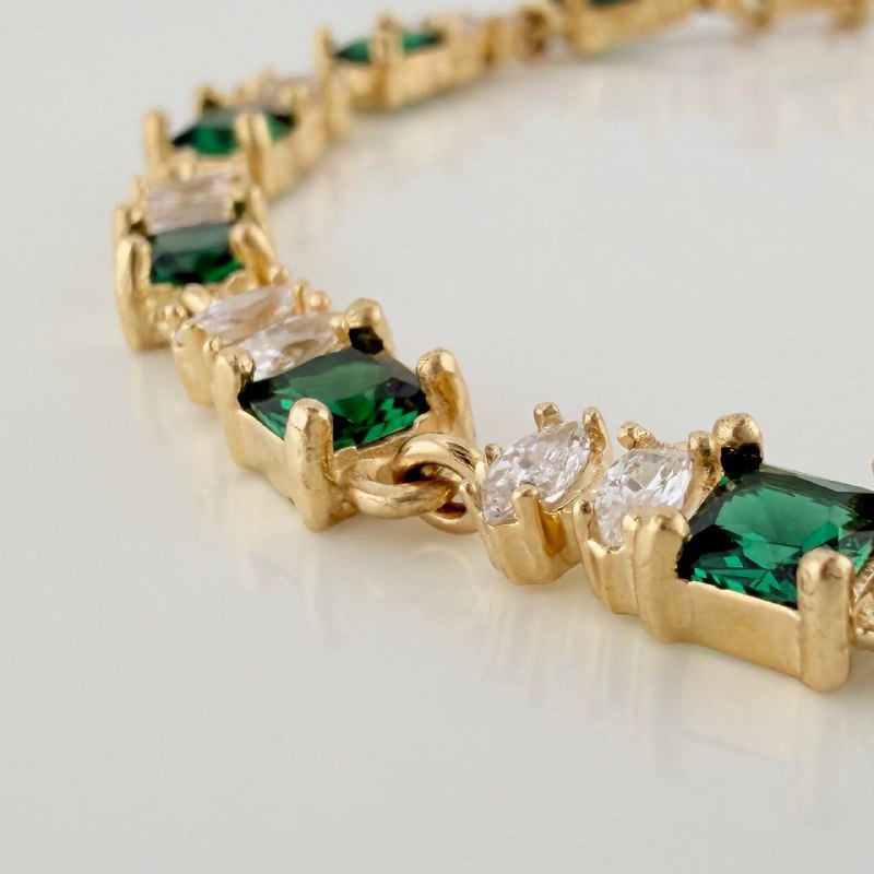 Pulso Tennis Cuatro Garras 13.45 g / 8 1/4 in Oro Amarillo 18K