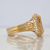 Our Lady of Guadalupe Ring 3.6 g / T7 1/4 18K Yellow Gold